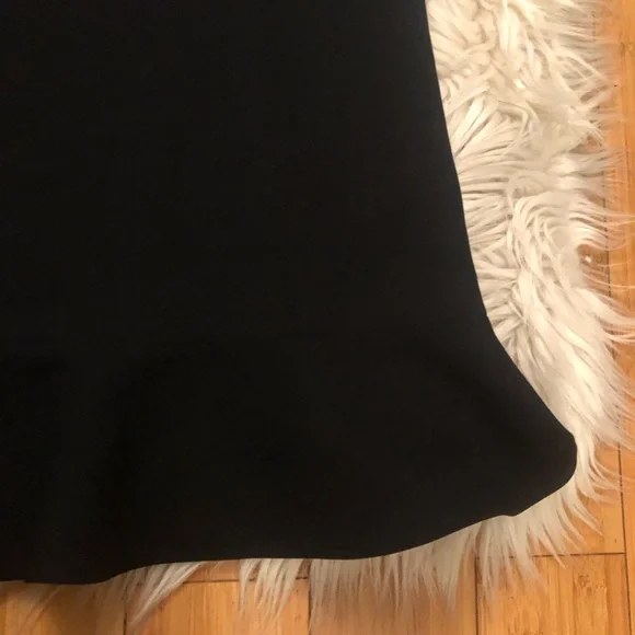 The Kooples Contrast-Collar Beaded Lace-Inset Black Women Mini Dress, size M - Picture 8 of 11